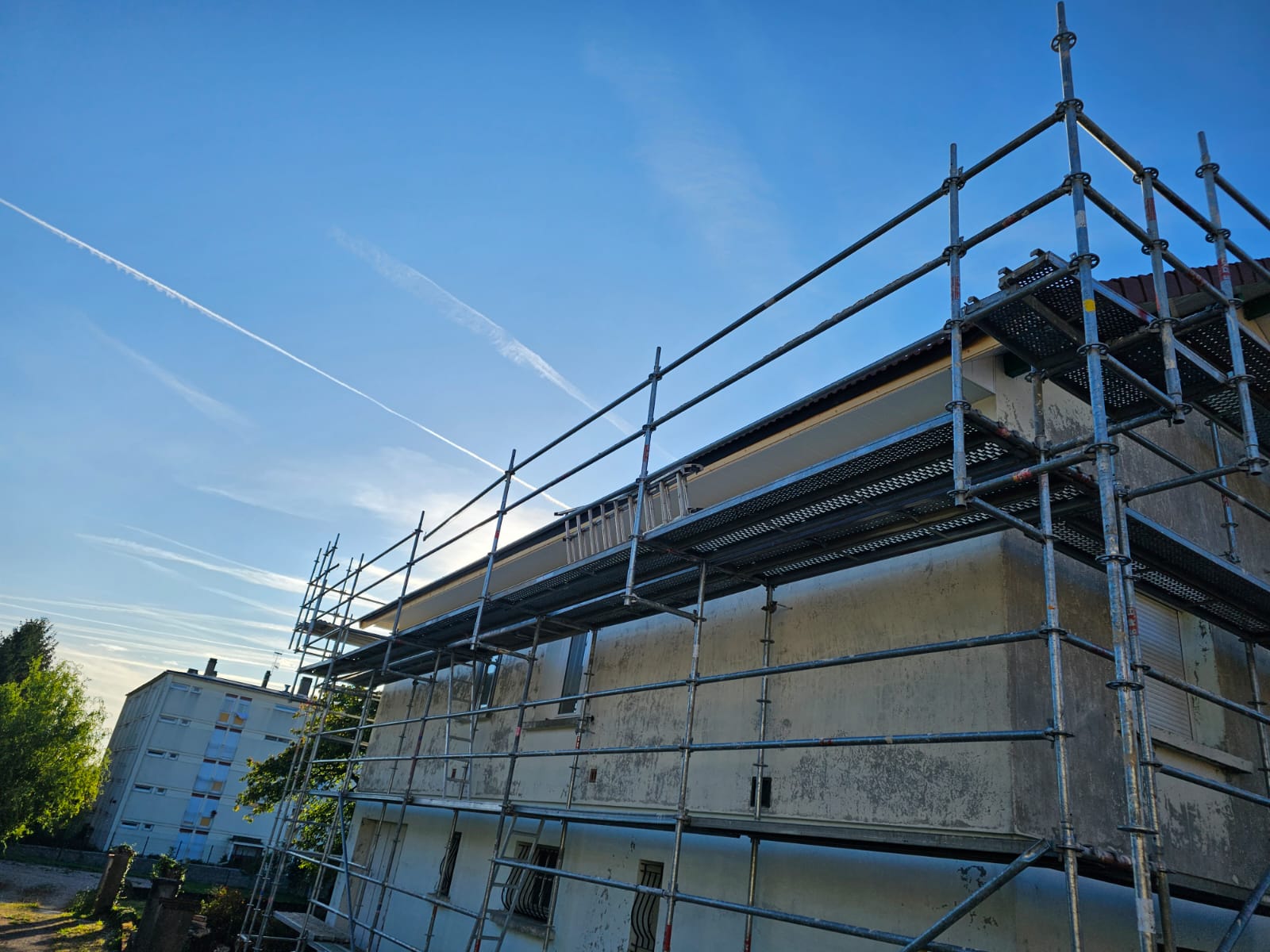 Échafaudage pour ravalement de façade