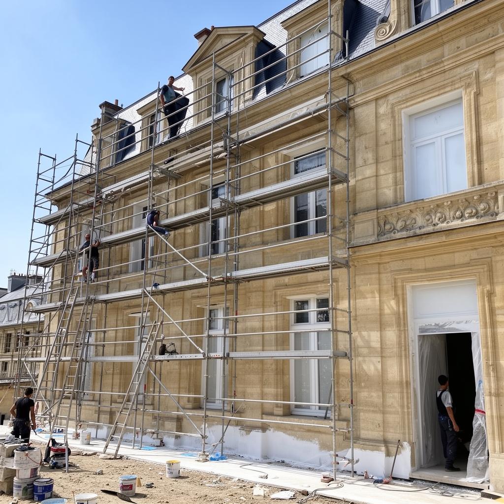 Habillage de bandeaux en aluminium laqué sur toiture